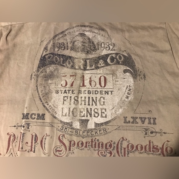 Vintage Ralph Lauren Polo RLPC Sportsman FISHING DOG HUNTING Shirt L Rlx Rod Usa - Picture 13 of 14
